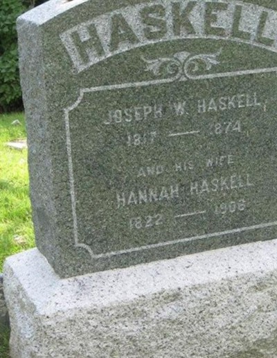 Hannah Blanchard Haskell on Sysoon