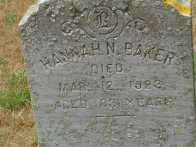 Hannah Nickerson Cahoon Baker on Sysoon