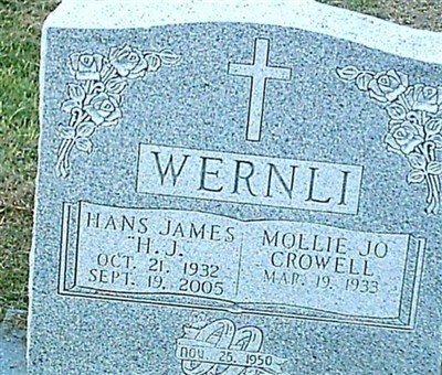 Hans James "H J" Wernli, Jr on Sysoon