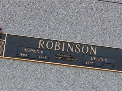 Hanson R. Robinson on Sysoon