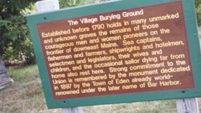 Bar Harbor Village Burying Ground on Sysoon