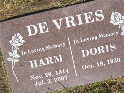 Harm DeVries on Sysoon