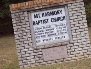 Mount Harmony Baptist Church Cemetery on Sysoon