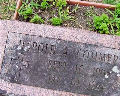 Harold A Commer on Sysoon