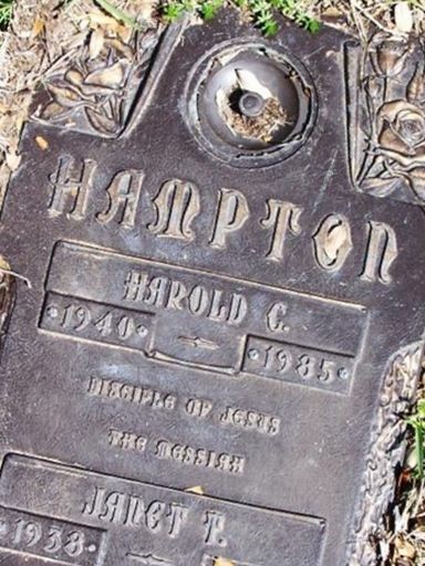 Harold Cuthbert Hampton on Sysoon