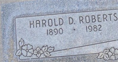 Harold Dibble Roberts on Sysoon