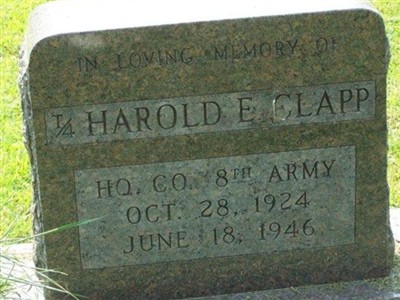 Harold E. Clapp on Sysoon