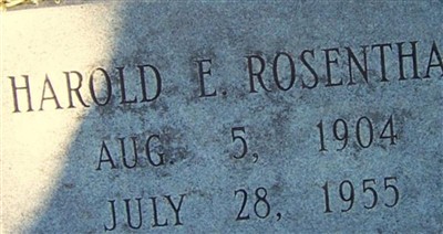 Harold E. Rosenthal on Sysoon