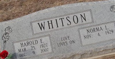 Harold E. Whitson on Sysoon