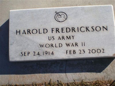 Harold Fredrickson on Sysoon