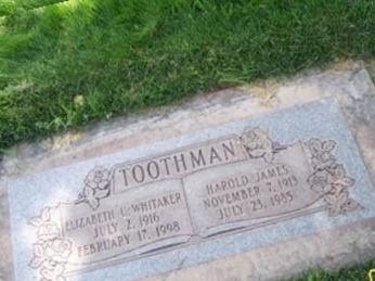 Harold J Toothman on Sysoon