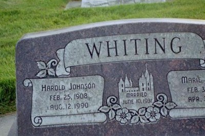 Harold Johnson Whiting on Sysoon