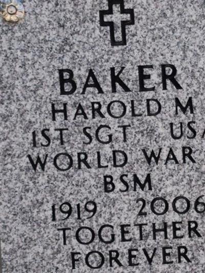 Harold M. Baker on Sysoon