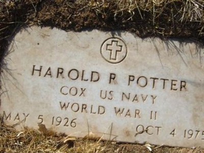 Harold R Potter on Sysoon