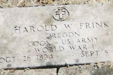 Harold William Frink on Sysoon