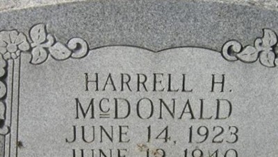 Harrell H. McDonald on Sysoon