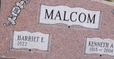 Harriet E Malcom on Sysoon