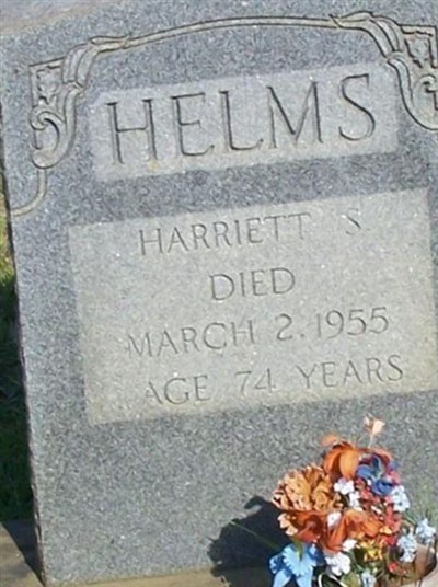 Harriett S Helms on Sysoon