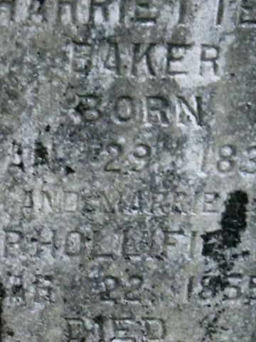 Harriette E. Baker Hollifield on Sysoon
