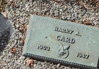 Harry A Card on Sysoon