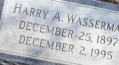 Harry A. Wasserman on Sysoon