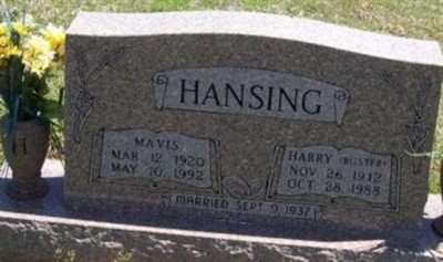 Harry "Buster" Hansing on Sysoon