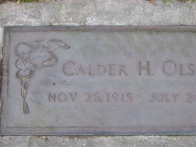 Harry Calder Olson on Sysoon