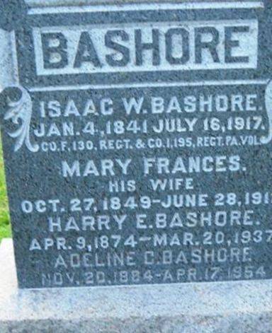 Harry E Bashore on Sysoon