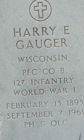 Harry E Gauger on Sysoon