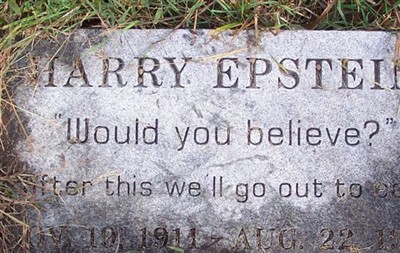 Harry Epstein on Sysoon
