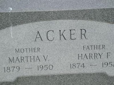 Harry F. Acker on Sysoon