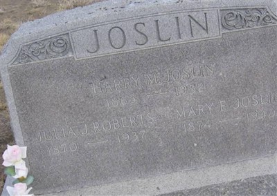 Harry M Joslin on Sysoon