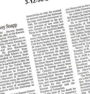 Harvey J. Snapp on Sysoon