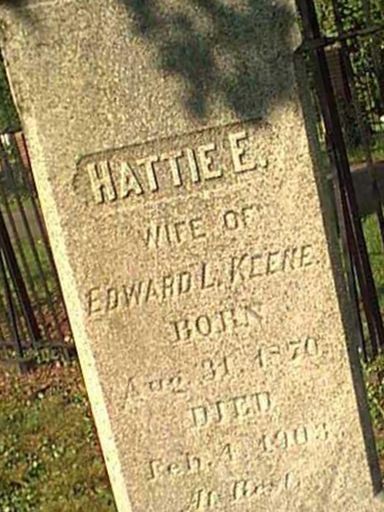 Hattie E Keene on Sysoon