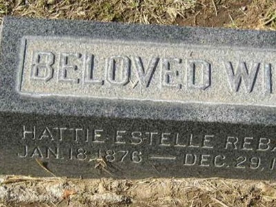 Hattie Estelle Rebard on Sysoon