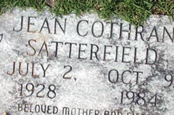 Hattie Jean Cothran Satterfield on Sysoon