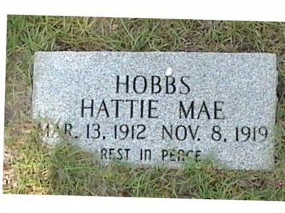 Hattie Mae Hobbs on Sysoon