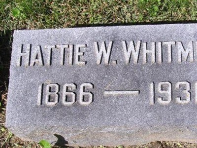 Hattie W Whitmer on Sysoon