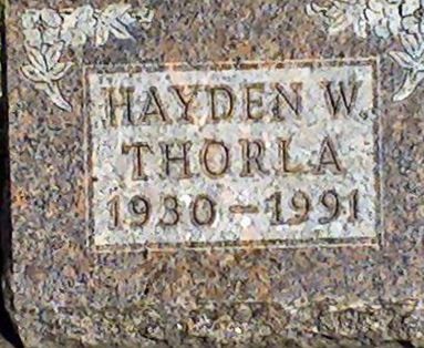 Hayden W. Thorla on Sysoon