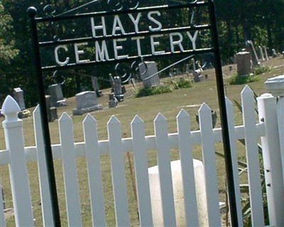 Hays Cemetery on Sysoon