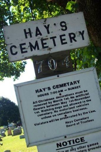 Hays Cemetery on Sysoon