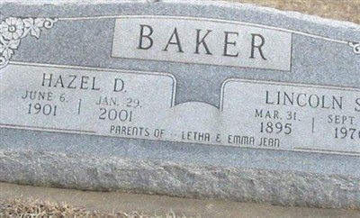 Hazel D. Baker, Find a grave on Sysoon Hazel D. Baker on Sysoon
