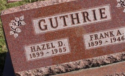 Hazel D Guthrie on Sysoon