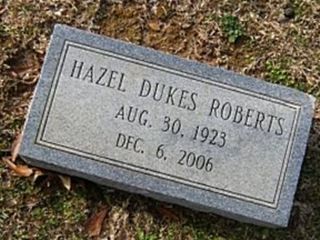 Hazel Dukes Roberts on Sysoon