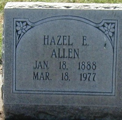 Hazel E. Allen on Sysoon