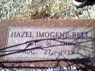 Hazel Imogene Moore Bell, Find a grave on Sysoon Hazel Imogene Moore Bell on Sysoon
