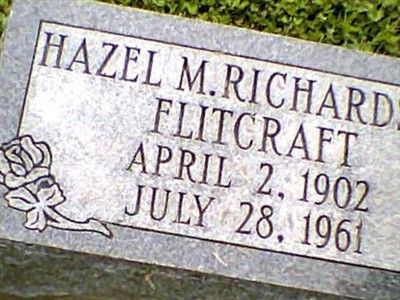 HAZEL M RICHARDSON FLITCRAFT on Sysoon