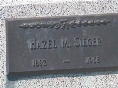 Hazel M. Sieger on Sysoon