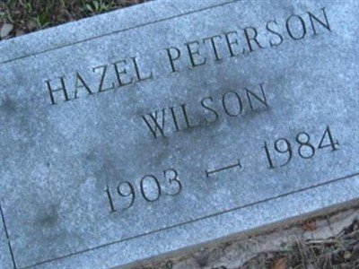 Hazel Peterson Wilson on Sysoon