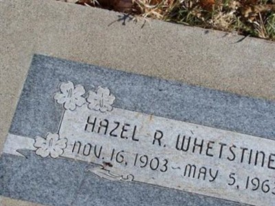 Hazel R. Whetstine on Sysoon